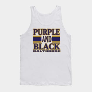 Baltimore LYFE Purple and Back Football Colors! Tank Top